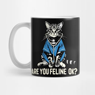 Are You Feline OK? Retro Cat Nurse Gifts Nurse Week Gifts Funny Nurse Mug